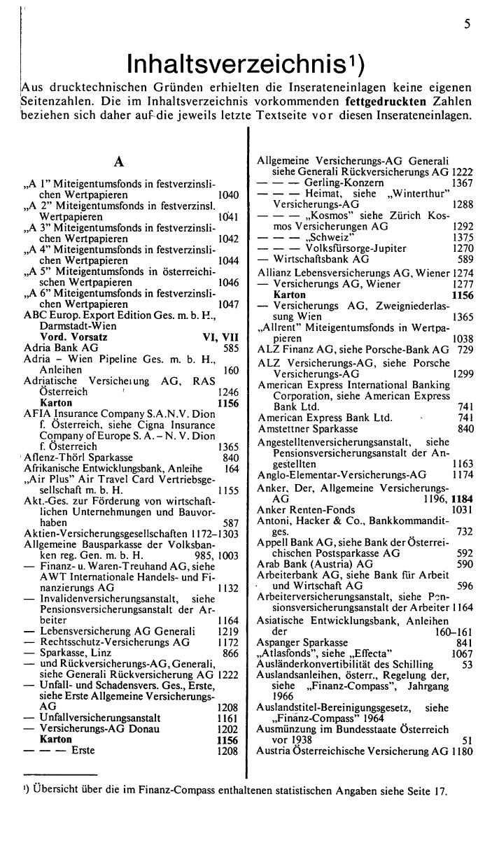 Finanz-Compass 1988/89, Band I - Page 13