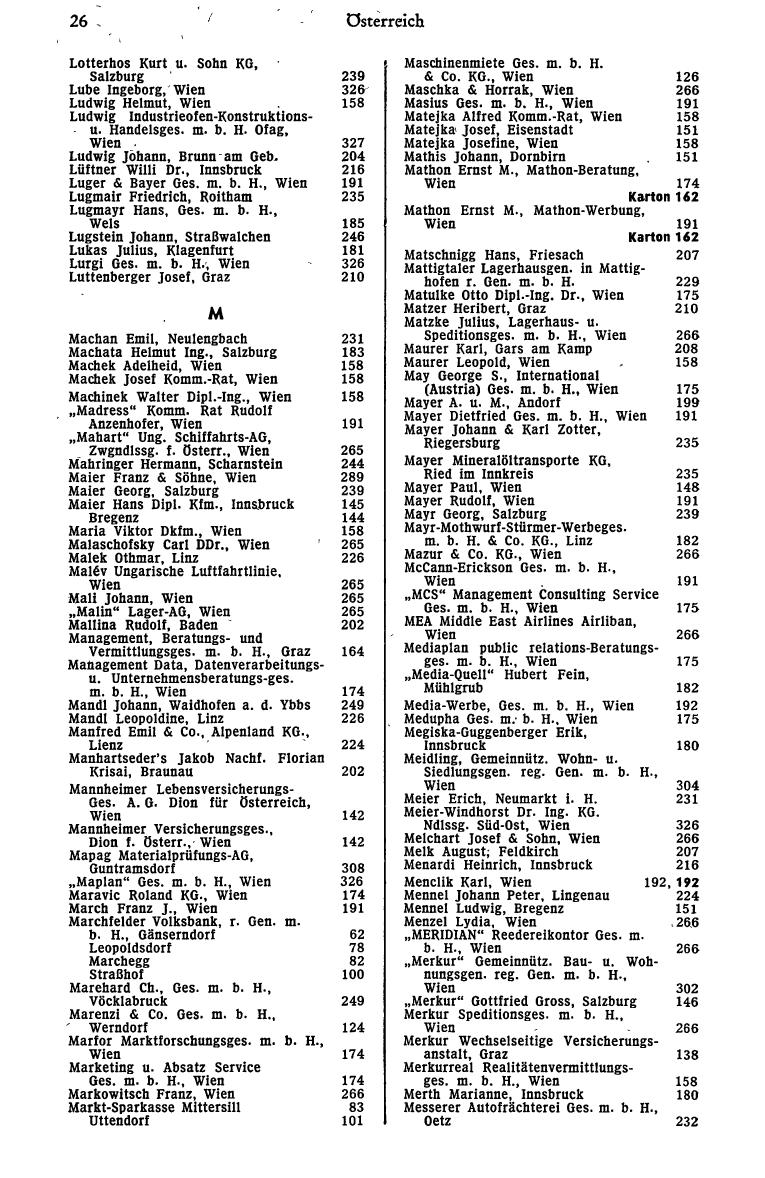 Dienstleistungs- und Behörden-Compass 1973 - Seite 34