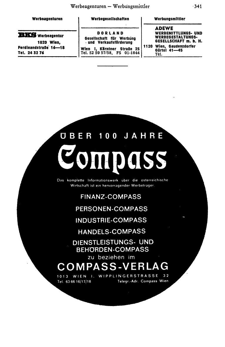 Dienstleistungs- und Behörden-Compass 1973 - Seite 379