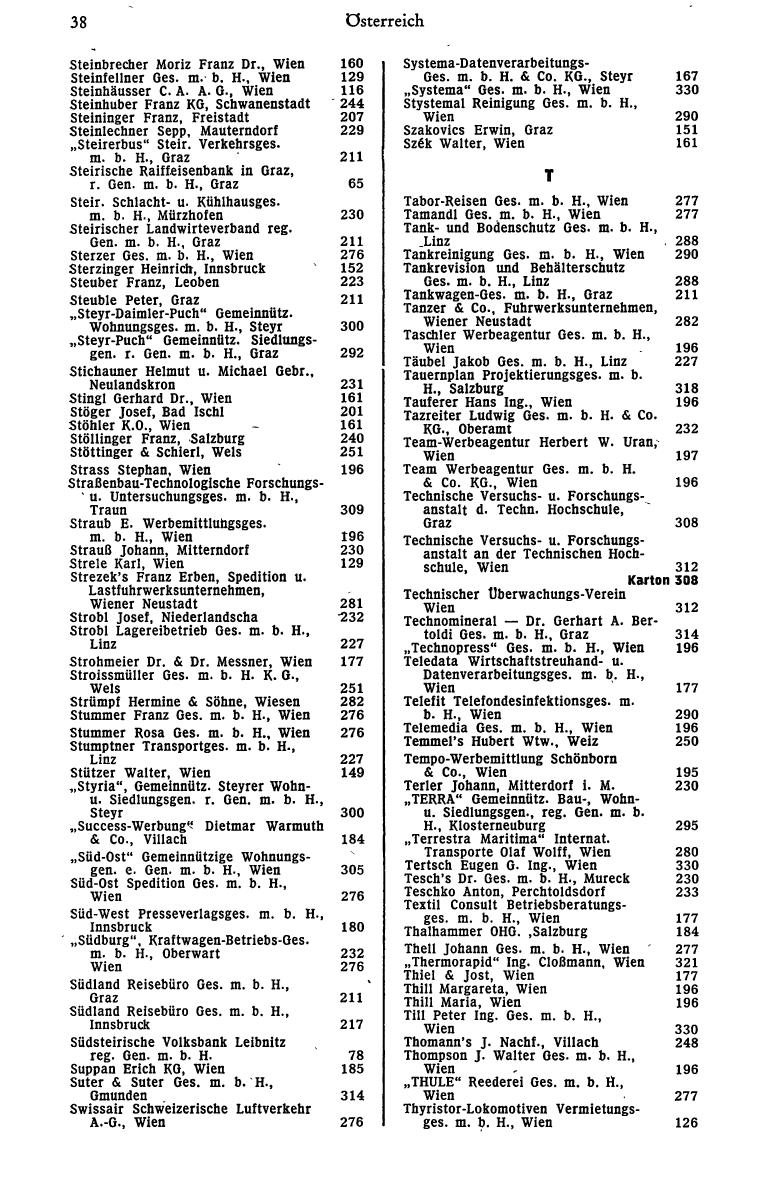 Dienstleistungs- und Behörden-Compass 1973 - Seite 46