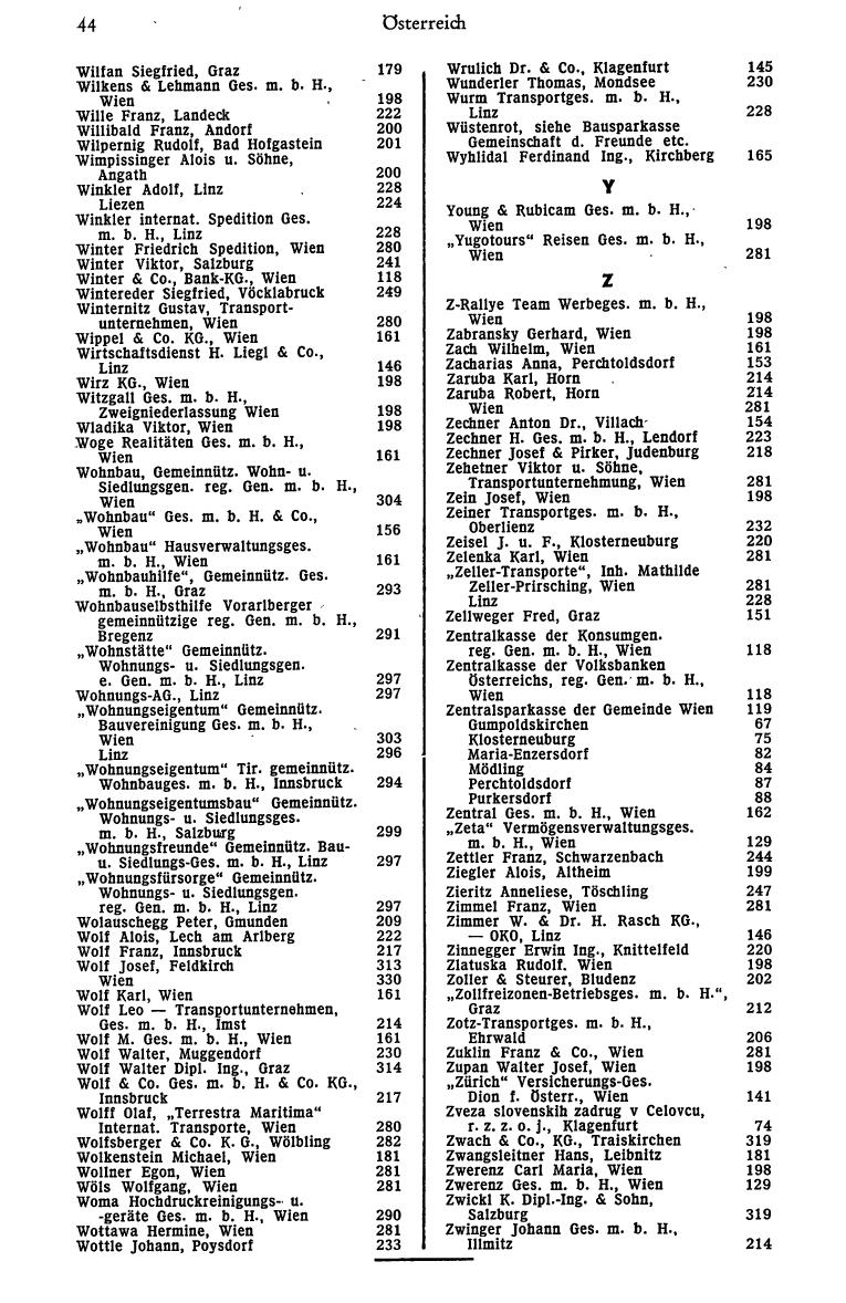 Dienstleistungs- und Behörden-Compass 1973 - Seite 52