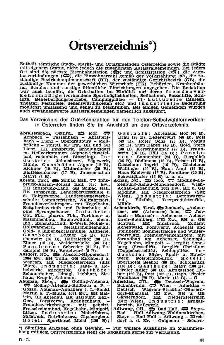 Dienstleistungs- und Behörden-Compass 1973 - Seite 617