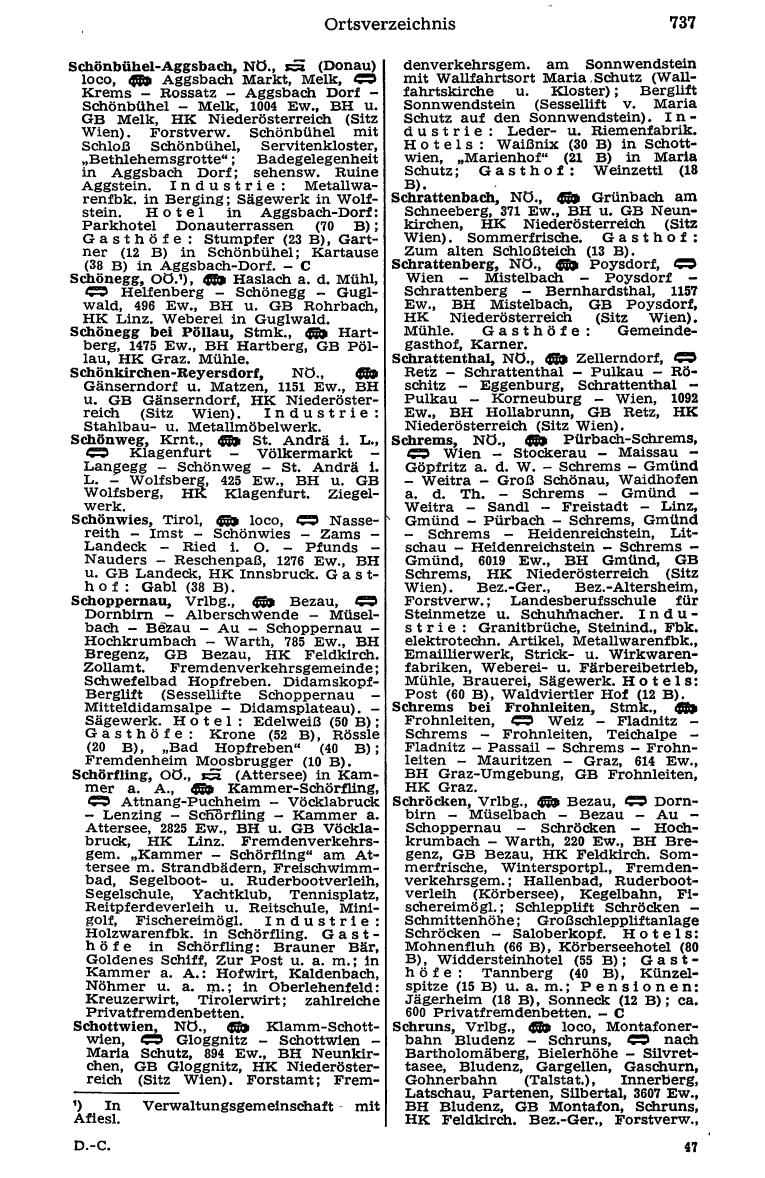 Dienstleistungs- und Behörden-Compass 1973 - Page 761