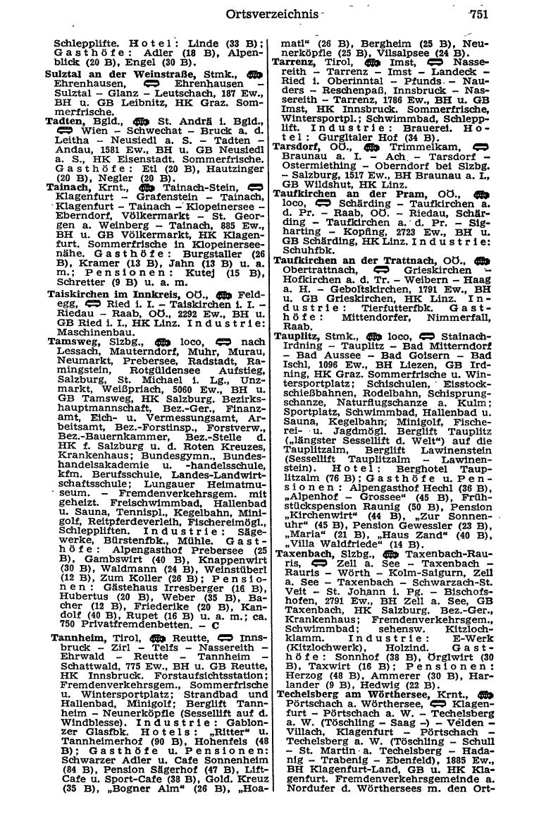 Dienstleistungs- und Behörden-Compass 1973 - Page 775