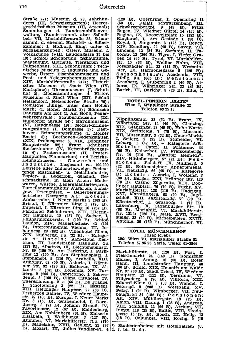 Dienstleistungs- und Behörden-Compass 1973 - Page 798