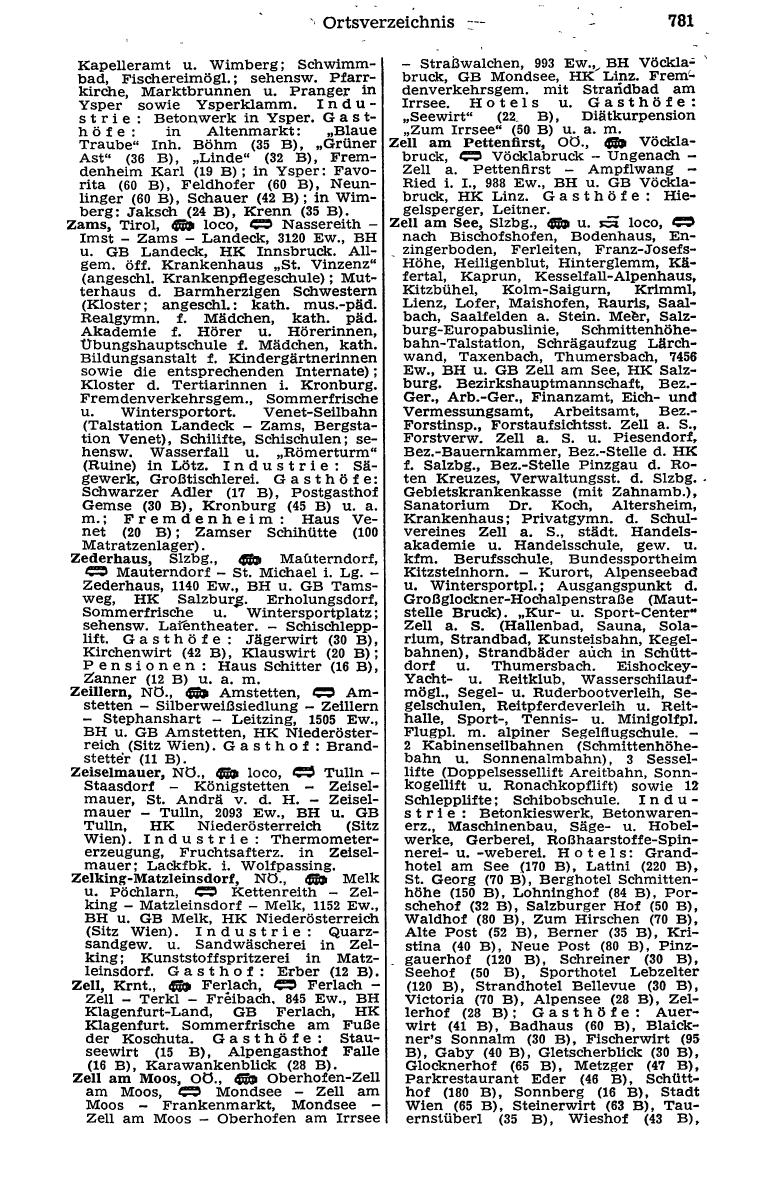 Dienstleistungs- und Behörden-Compass 1973 - Page 805