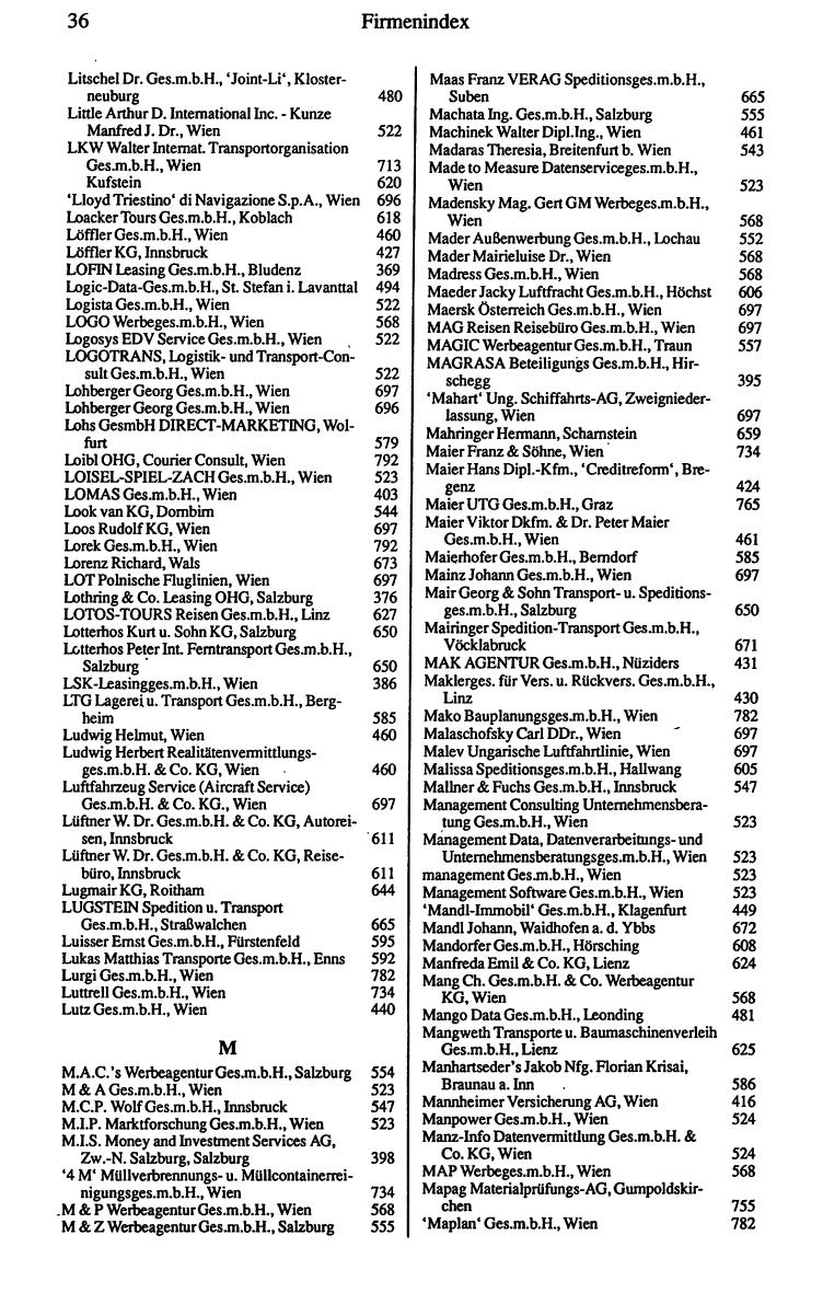 Dienstleistungs- und Behörden-Compass 1989/90 - Page 44