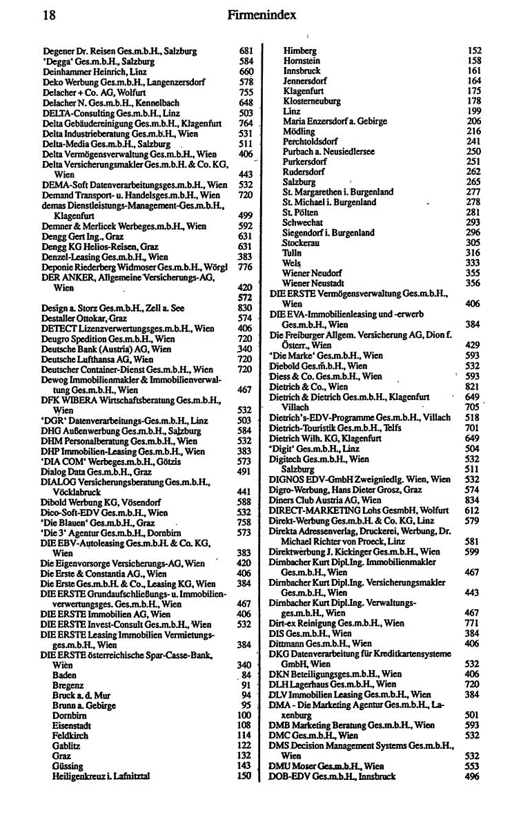 Dienstleistungs- und Behörden-Compass 1990/91 - Page 26