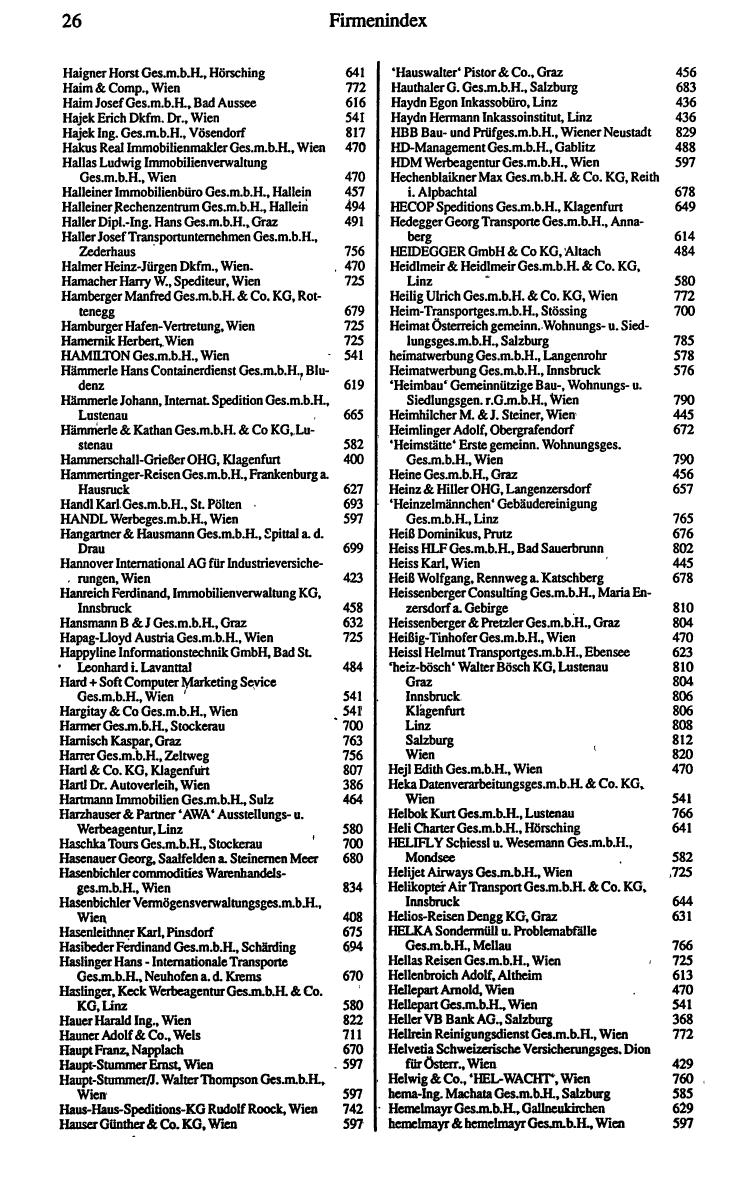 Dienstleistungs- und Behörden-Compass 1990/91 - Seite 34