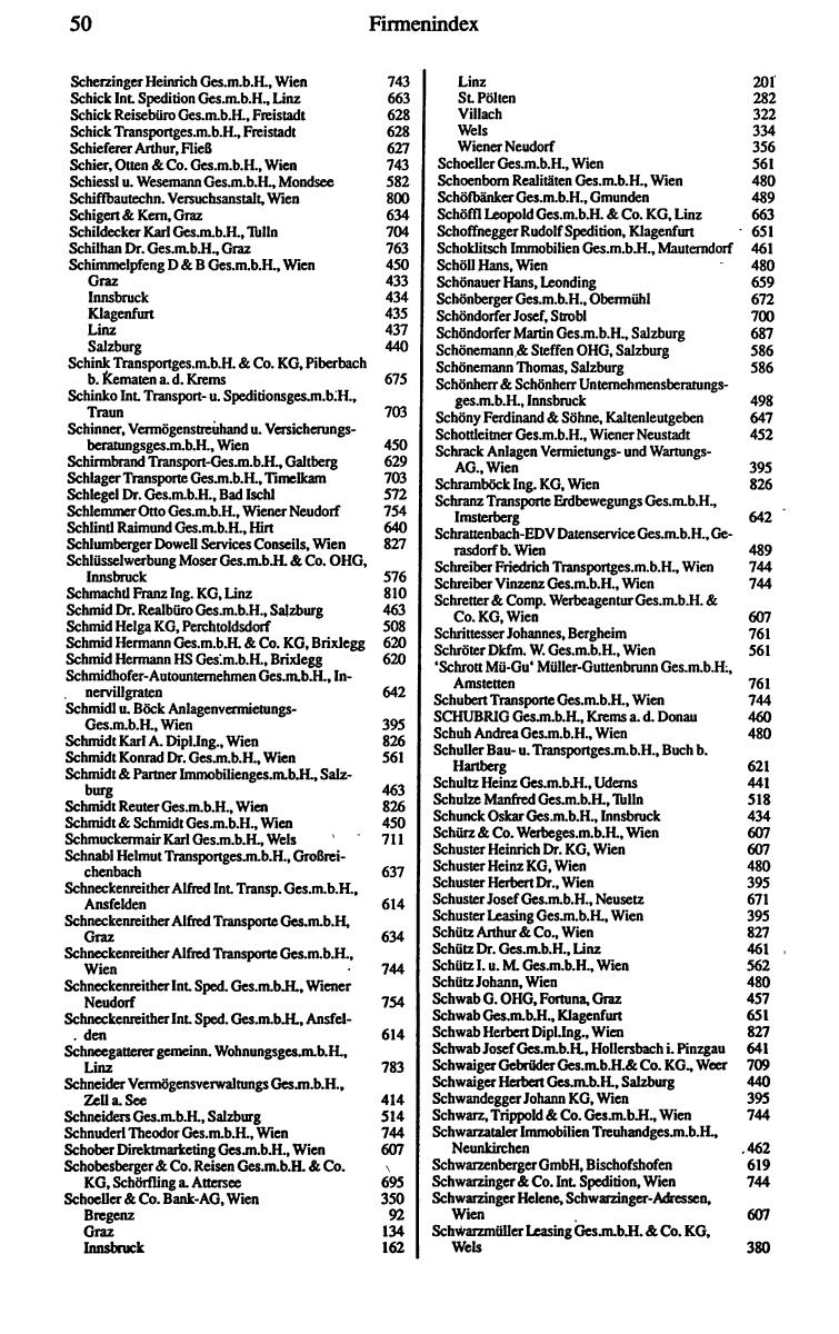 Dienstleistungs- und Behörden-Compass 1990/91 - Page 58