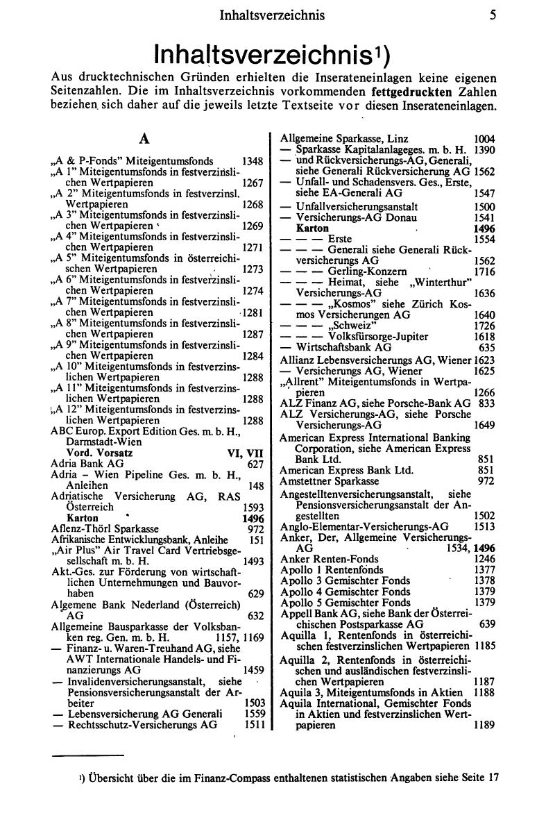 Finanz-Compass 1990/91, Band I - Page 13