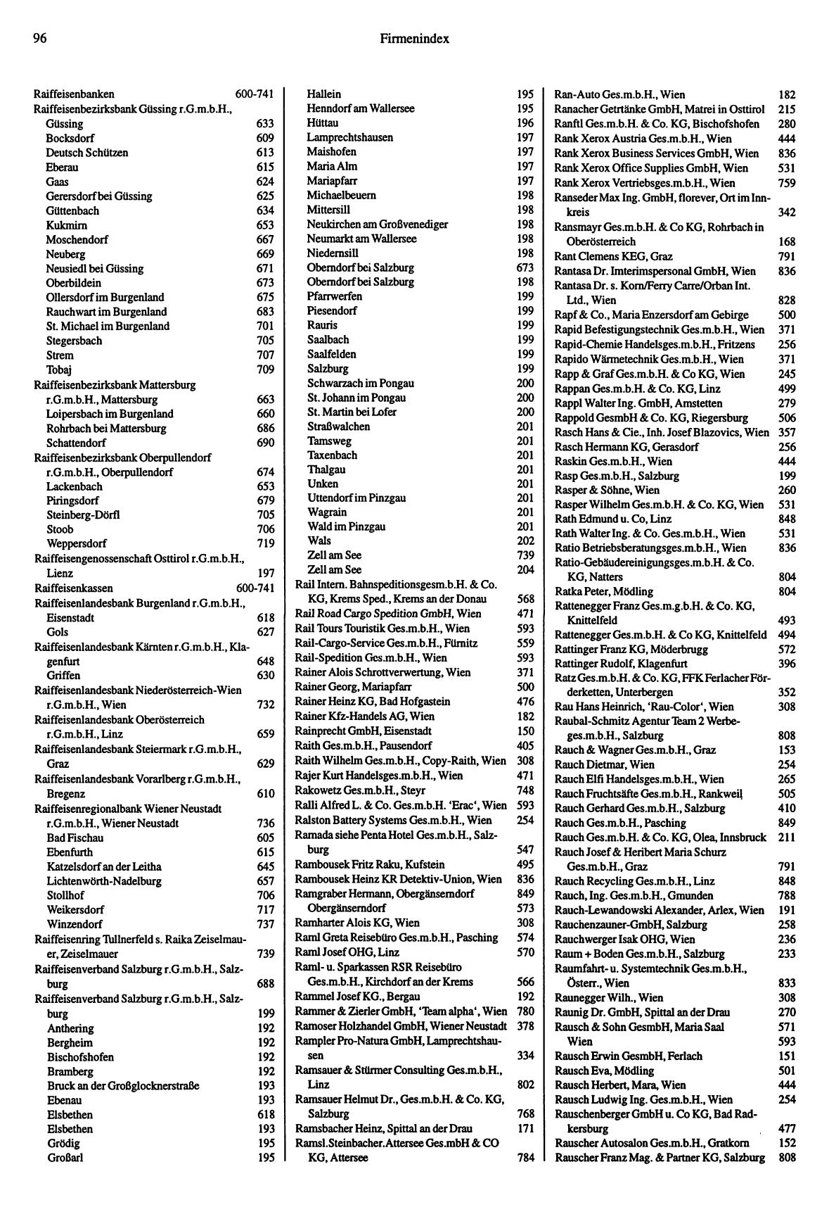 Handel- und Dienstleistungs-Compass 1997/98 - Page 100