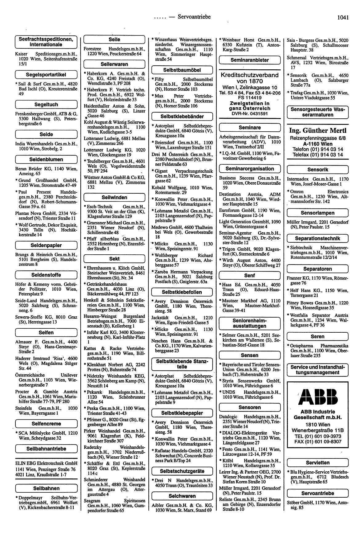 Handel- und Dienstleistungs-Compass 1997/98 - Page 1037