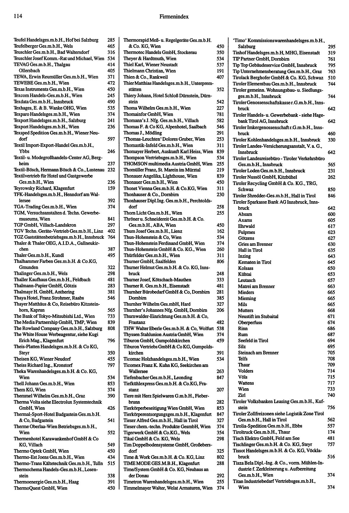 Handel- und Dienstleistungs-Compass 1997/98 - Page 118