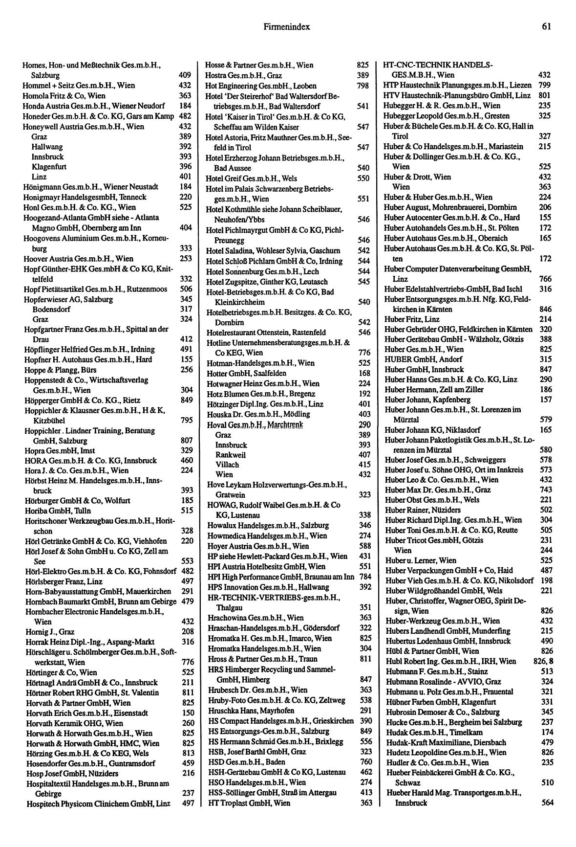 Handel- und Dienstleistungs-Compass 1997/98 - Page 65