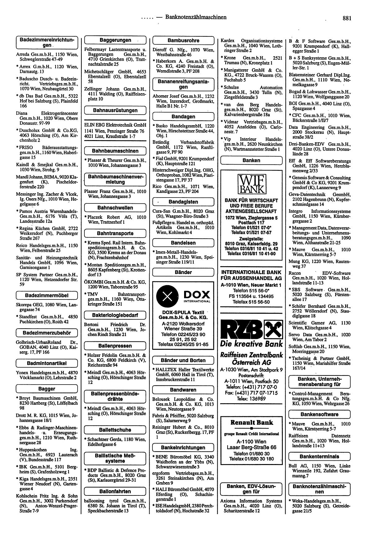 Handel- und Dienstleistungs-Compass 1997/98 - Page 877