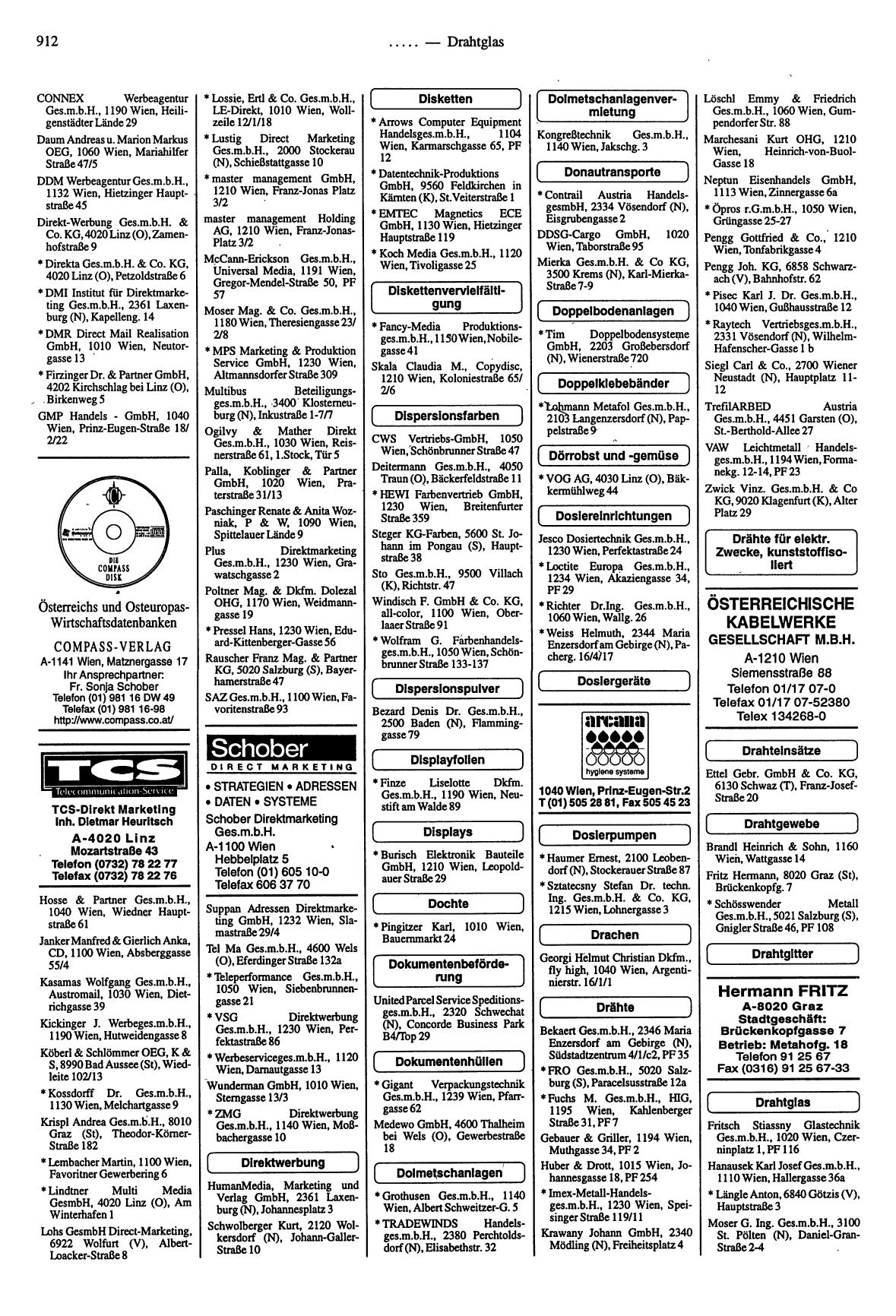 Handel- und Dienstleistungs-Compass 1997/98 - Page 908