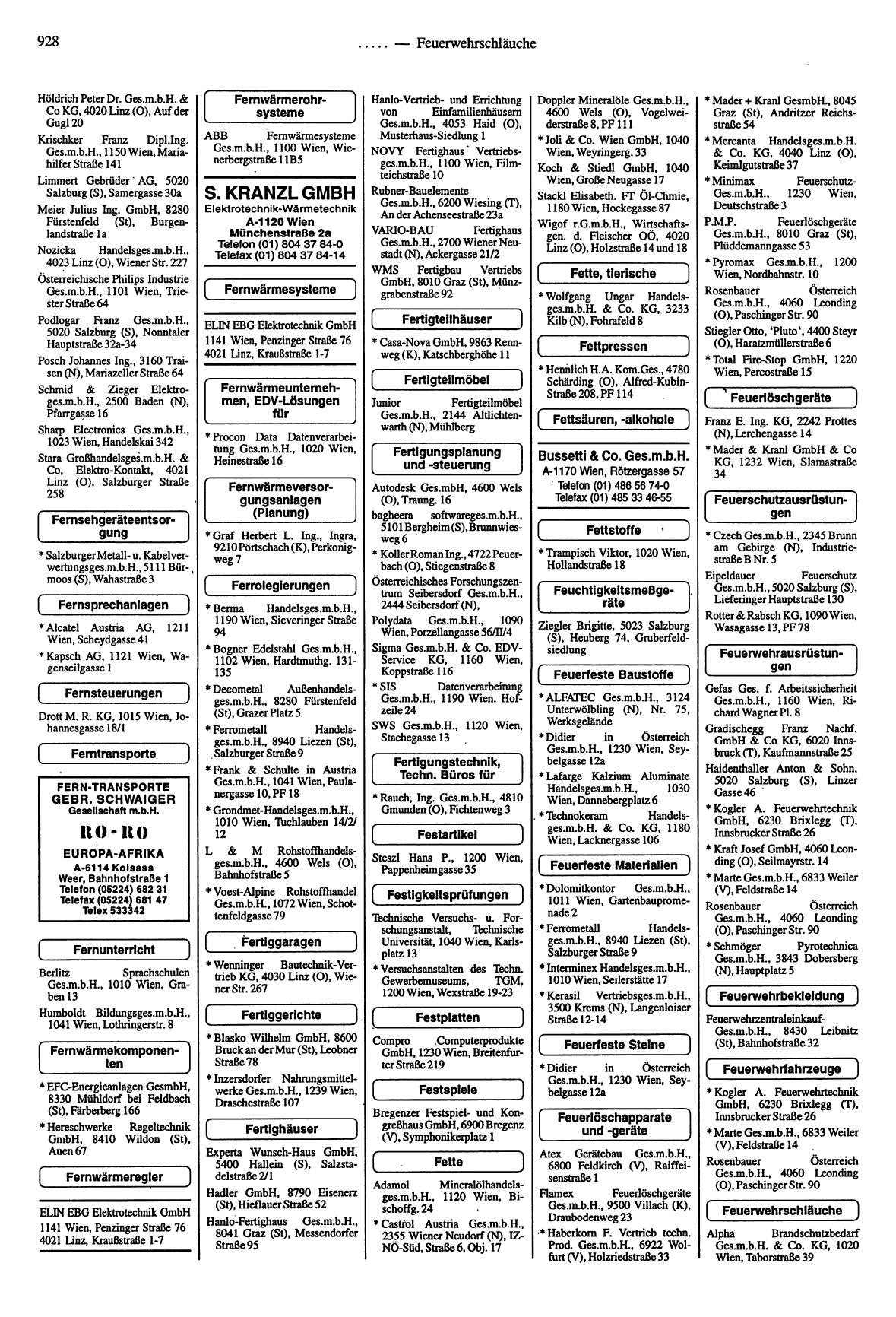 Handel- und Dienstleistungs-Compass 1997/98 - Page 924