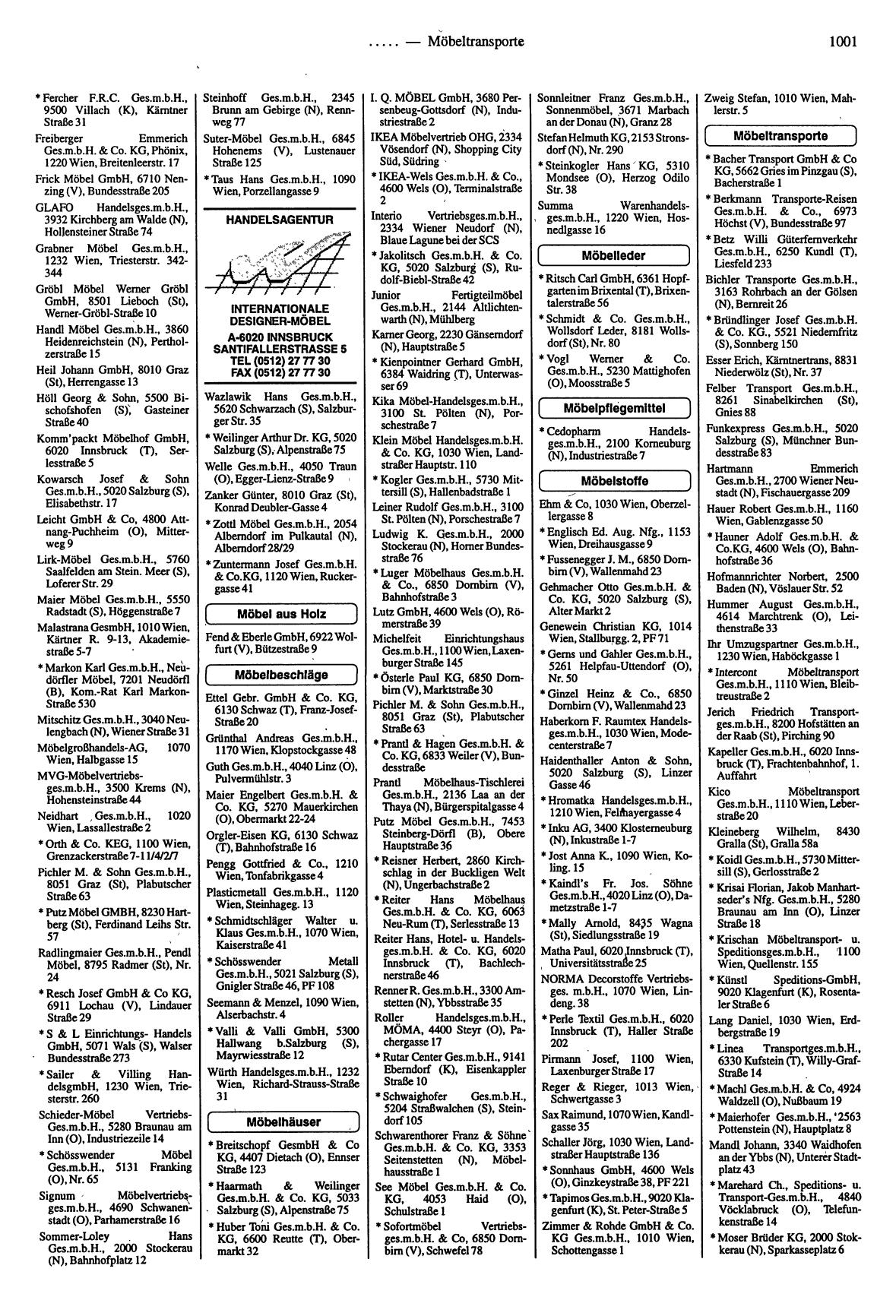 Handel- und Dienstleistungs-Compass 1997/98 - Page 997