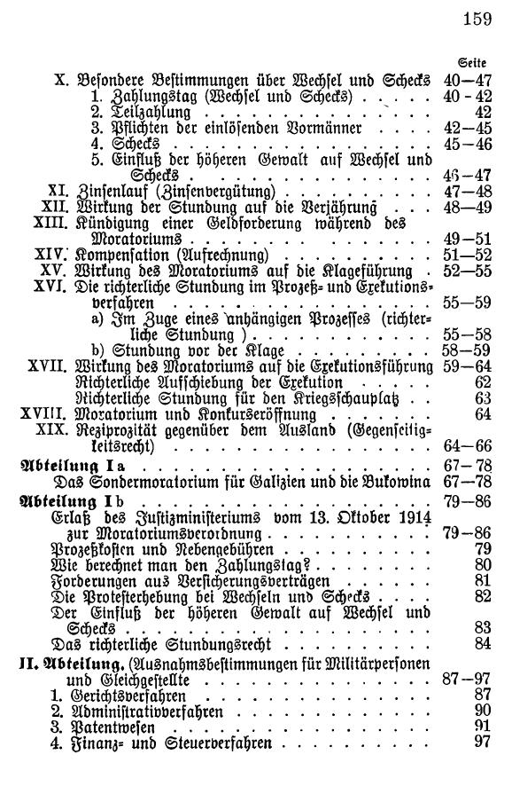 Strauß: Moratoriumsgesetz 1914. - Seite 161