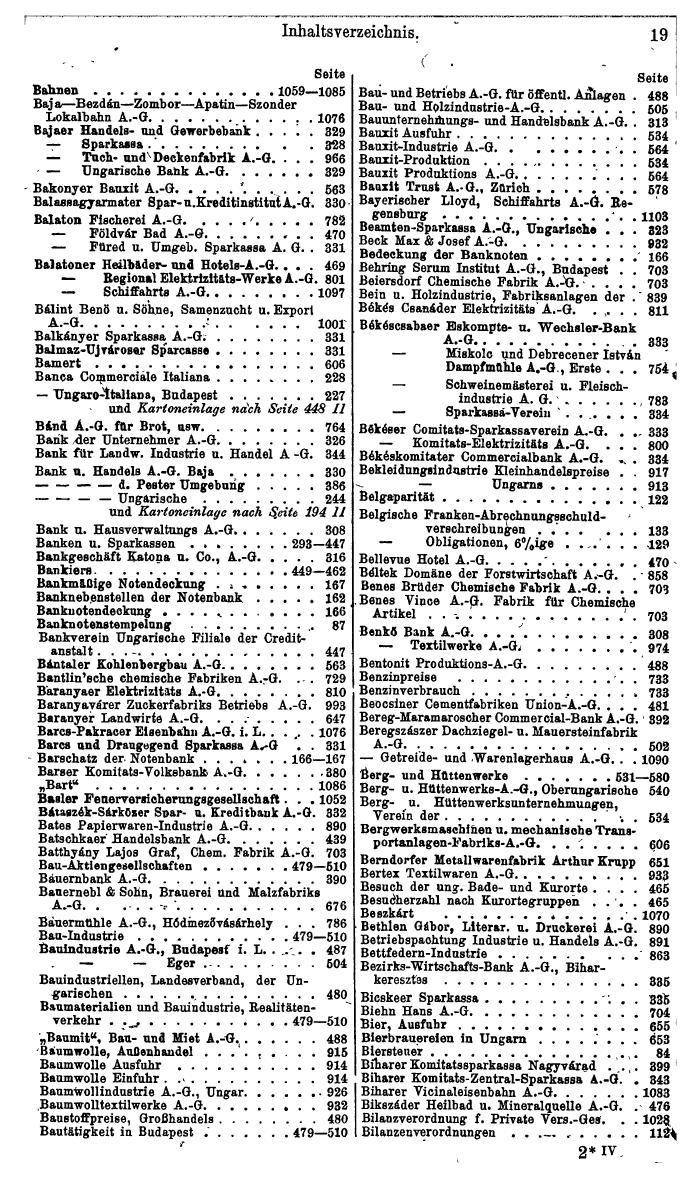 Compass. Finanzielles Jahrbuch 1945: Ungarn. - Seite 25