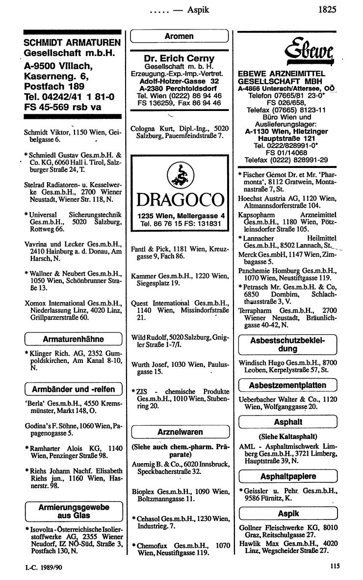 Industrie-Compass 1989/90 - Page 1879