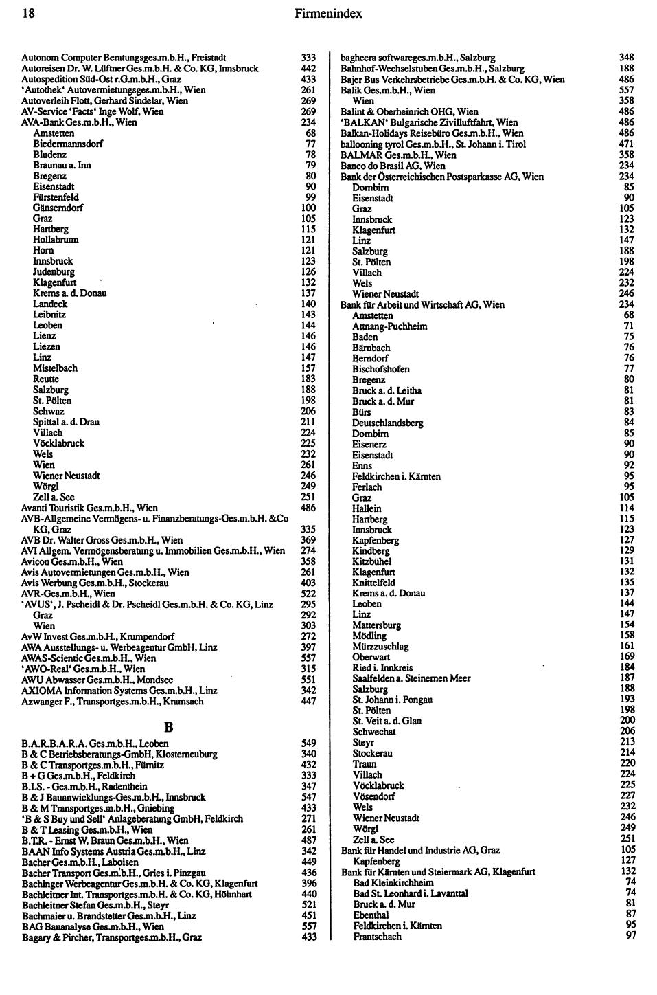 Dienstleistungs-Compass 1991/92 - Page 20