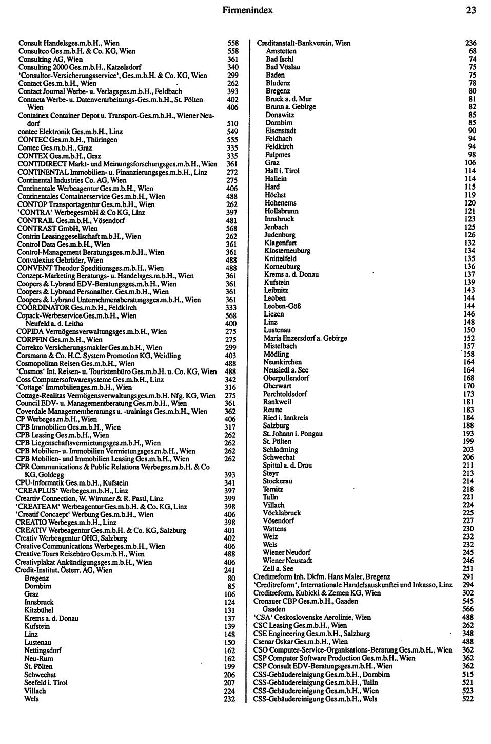 Dienstleistungs-Compass 1991/92 - Page 25