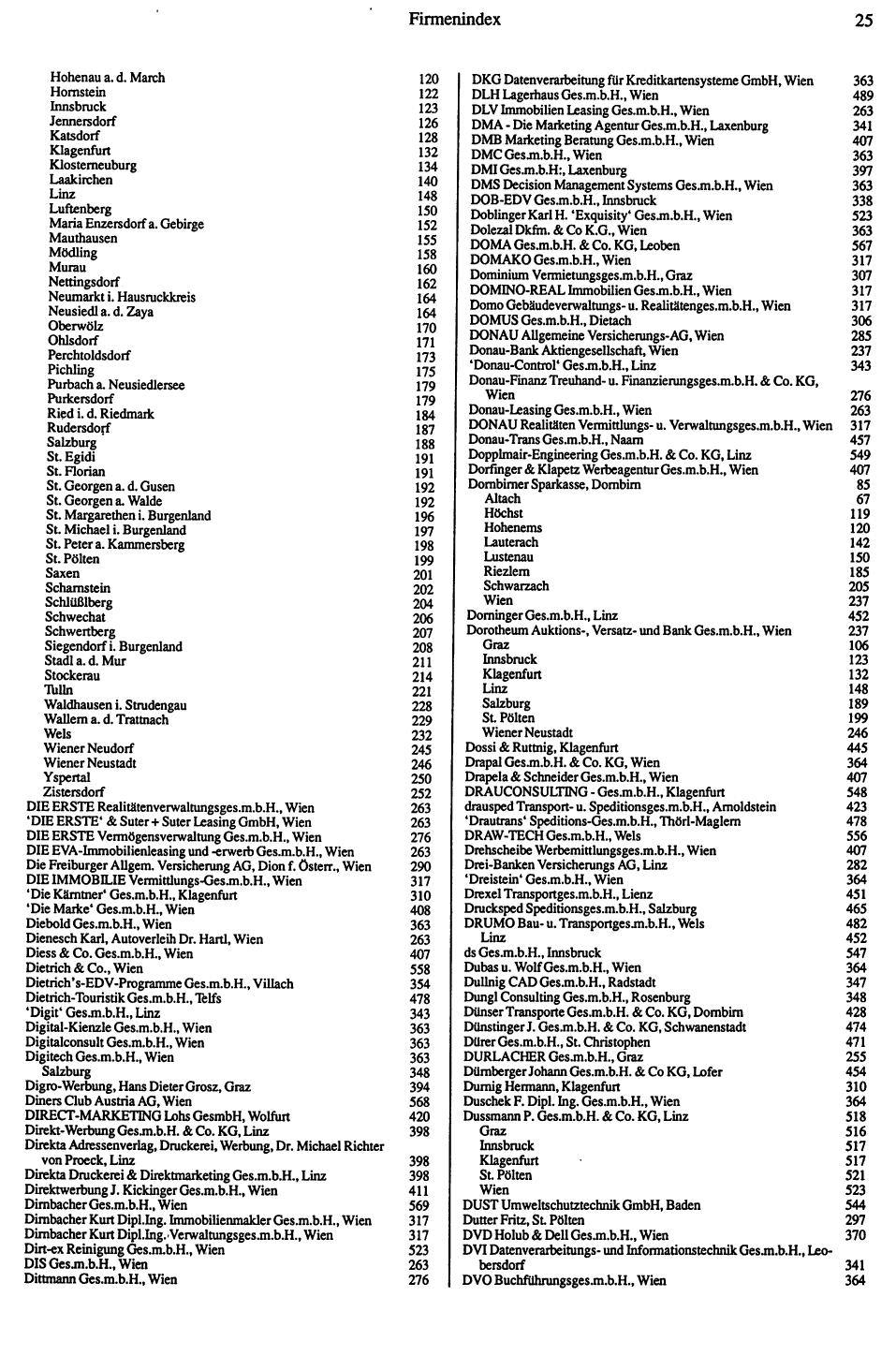 Dienstleistungs-Compass 1991/92 - Page 27