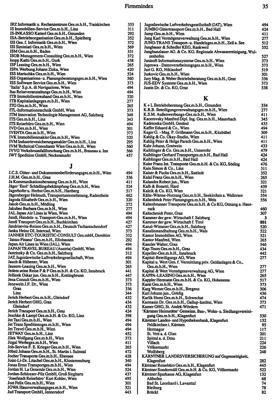 Dienstleistungs-Compass 1991/92 - Page 37