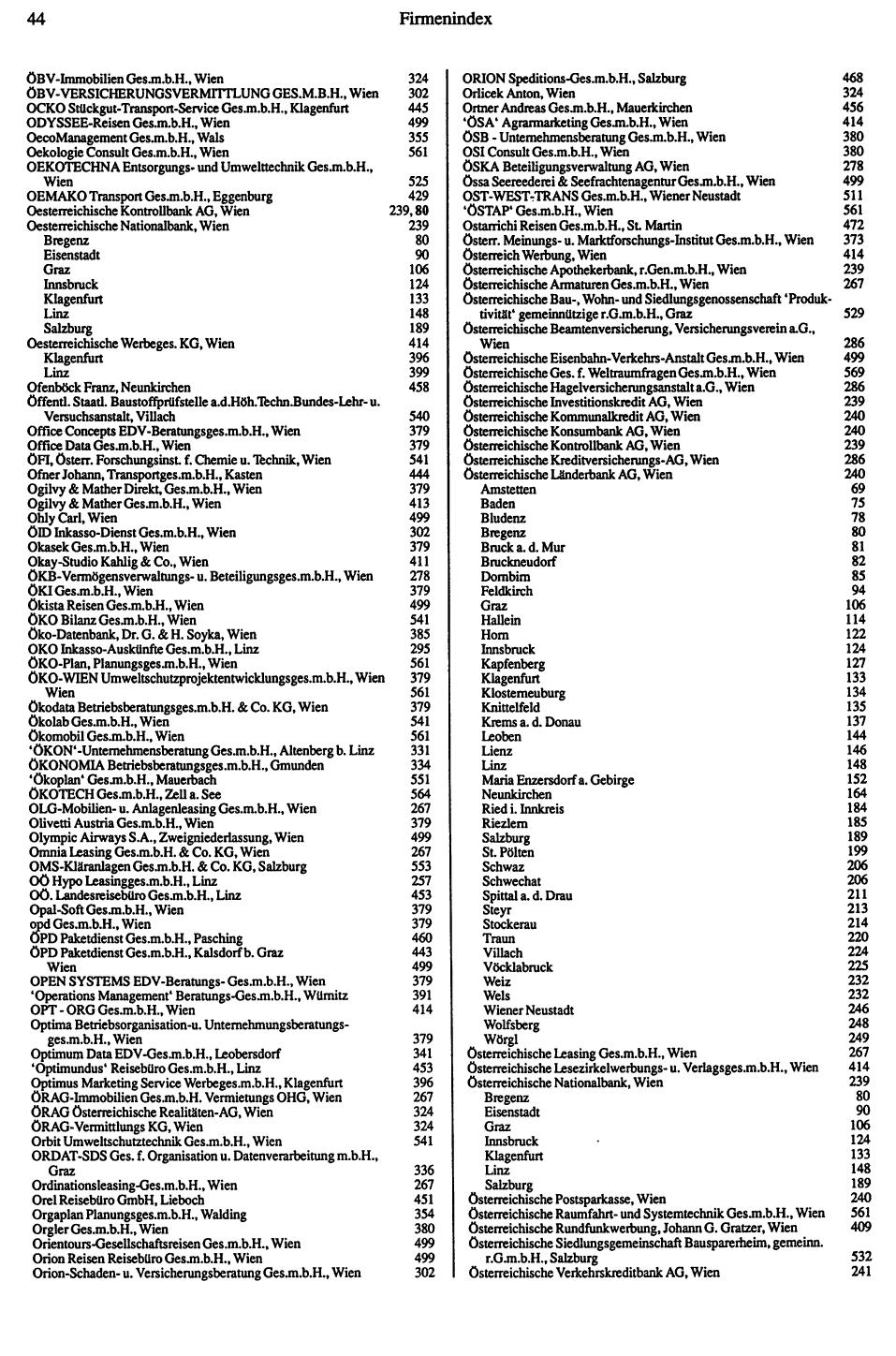 Dienstleistungs-Compass 1991/92 - Page 46