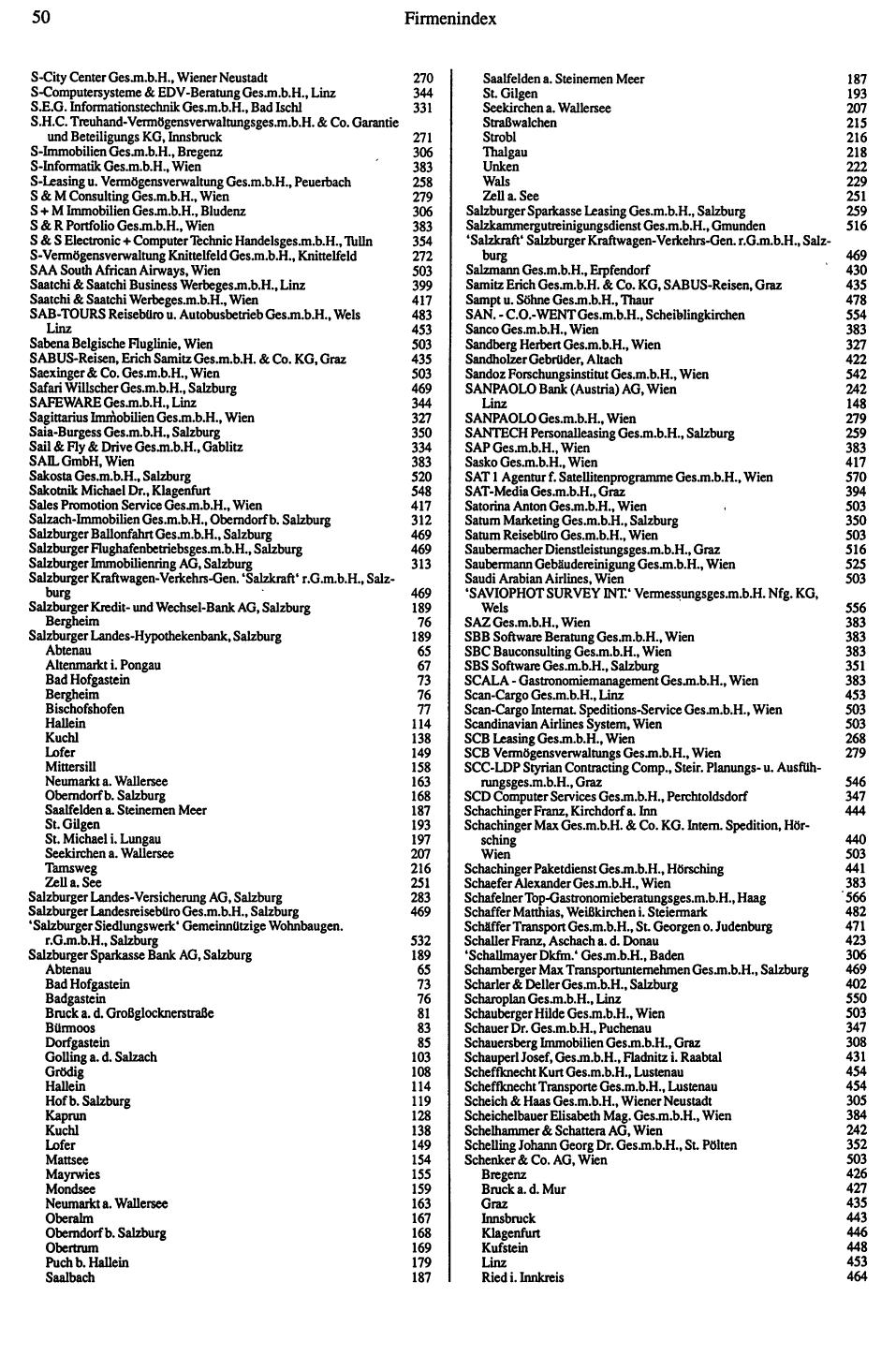 Dienstleistungs-Compass 1991/92 - Page 52