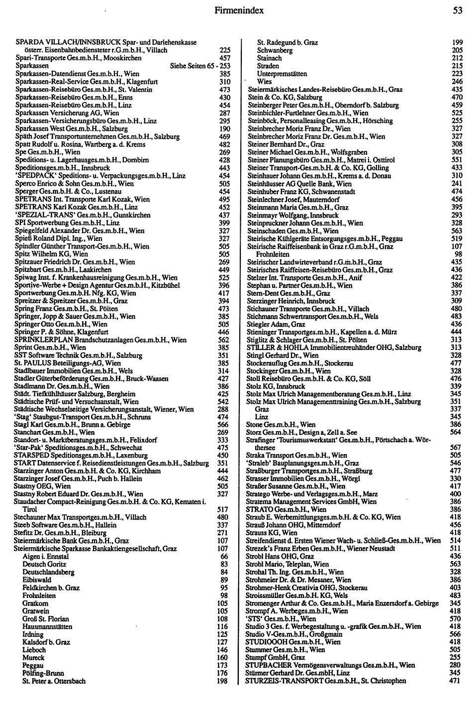 Dienstleistungs-Compass 1991/92 - Page 55
