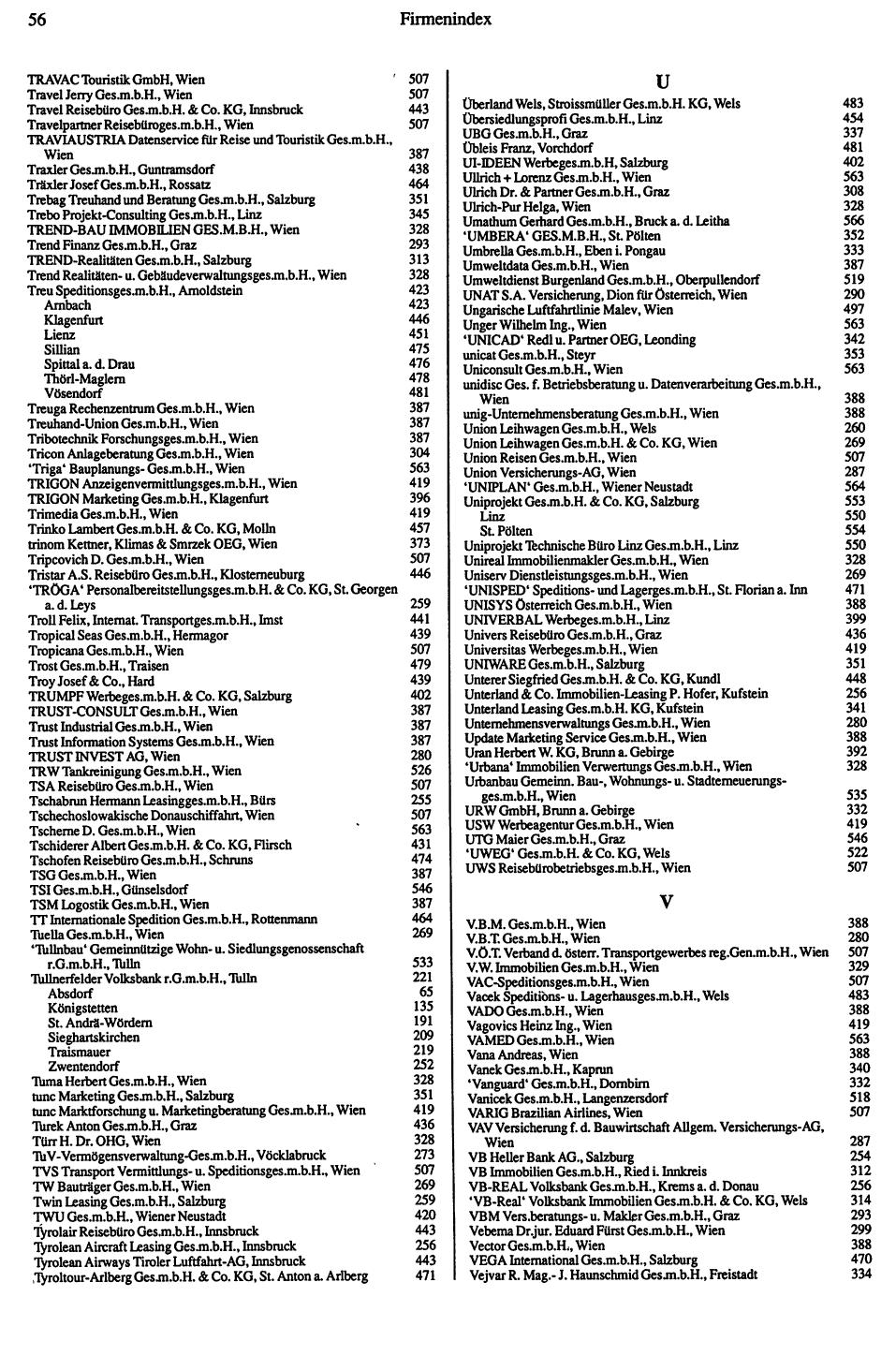 Dienstleistungs-Compass 1991/92 - Page 58