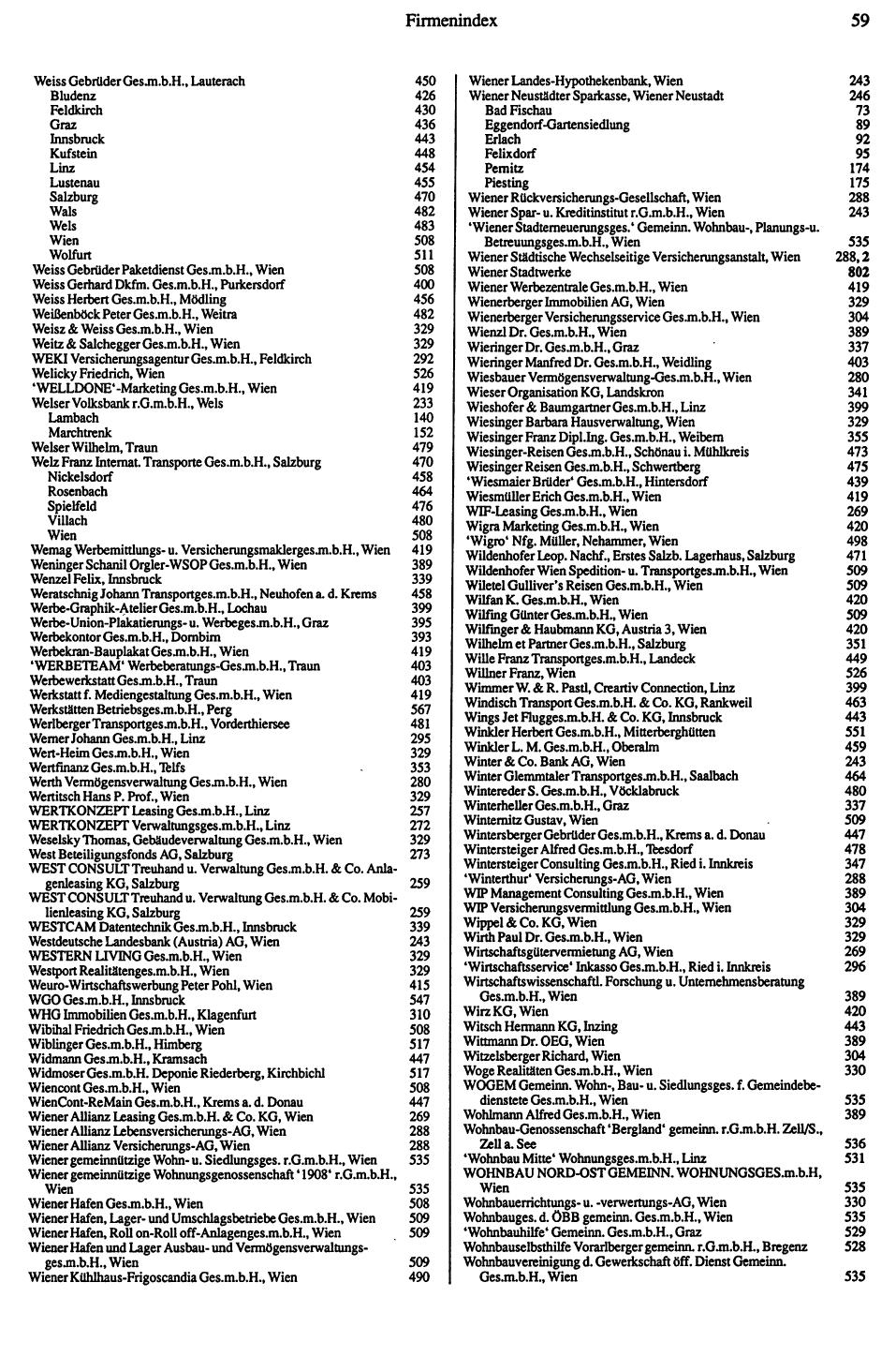 Dienstleistungs-Compass 1991/92 - Page 61