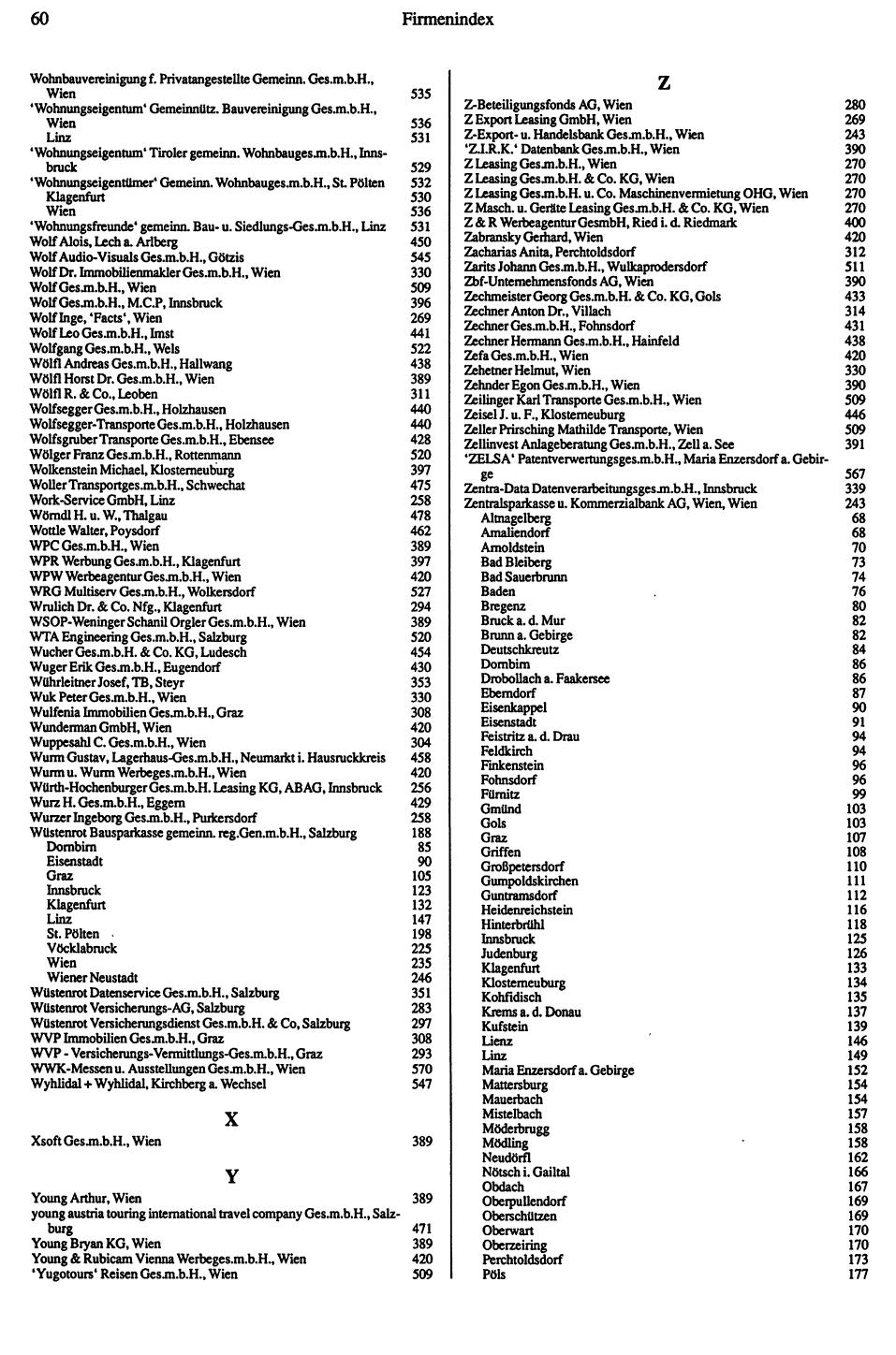 Dienstleistungs-Compass 1991/92 - Page 62