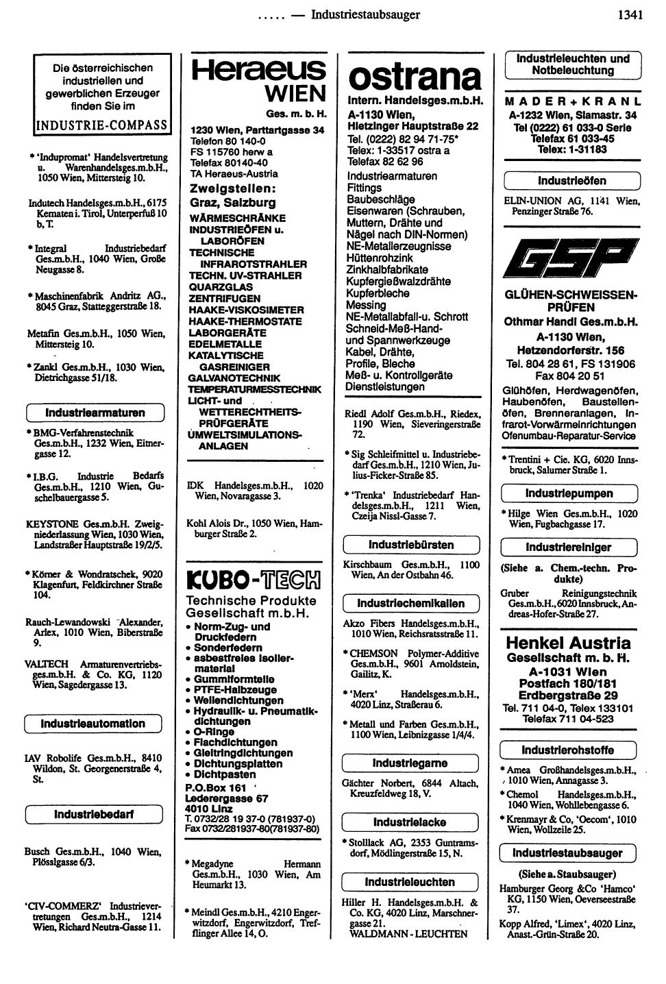 Handels-Compass 1991/92 - Page 1335