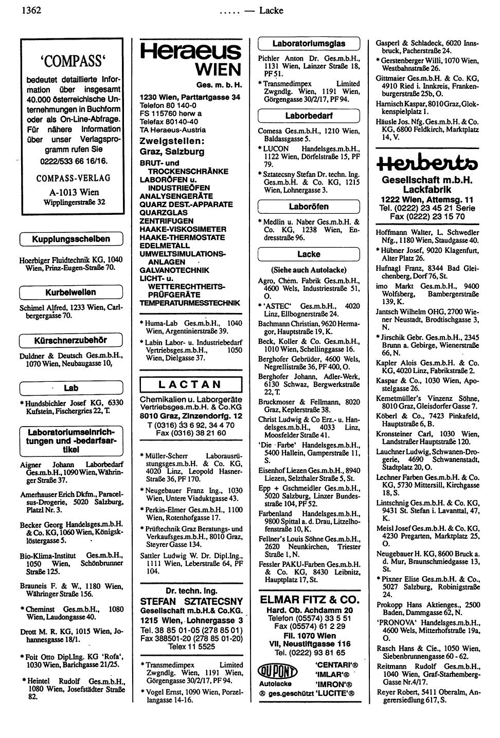 Handels-Compass 1991/92 - Page 1356