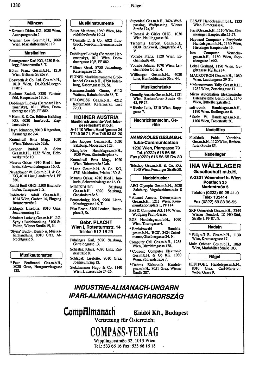 Handels-Compass 1991/92 - Page 1374