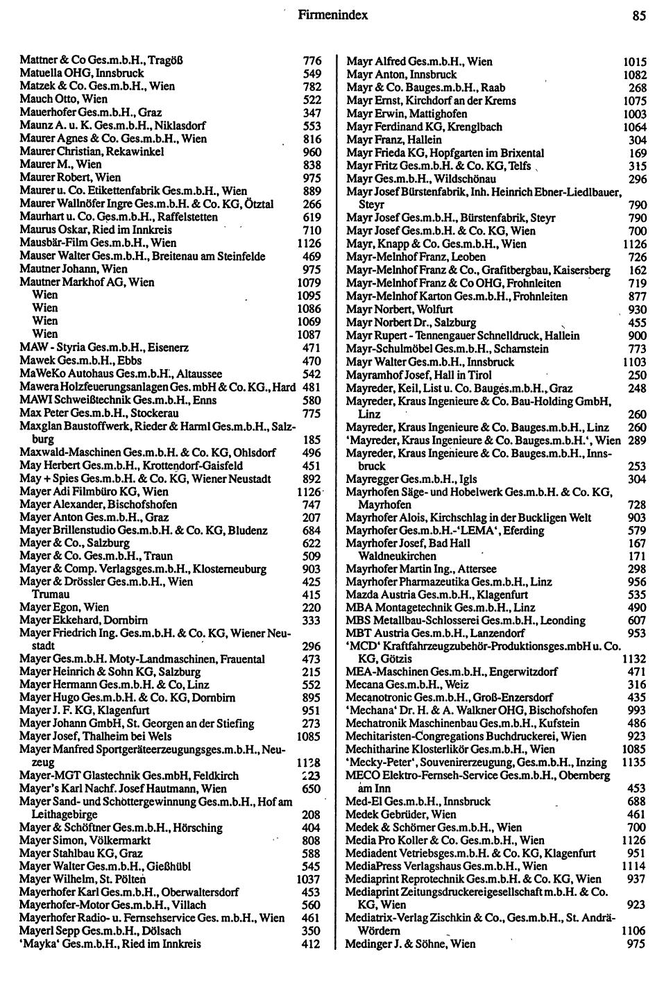 Industrie-Compass 1991/92 - Seite 87