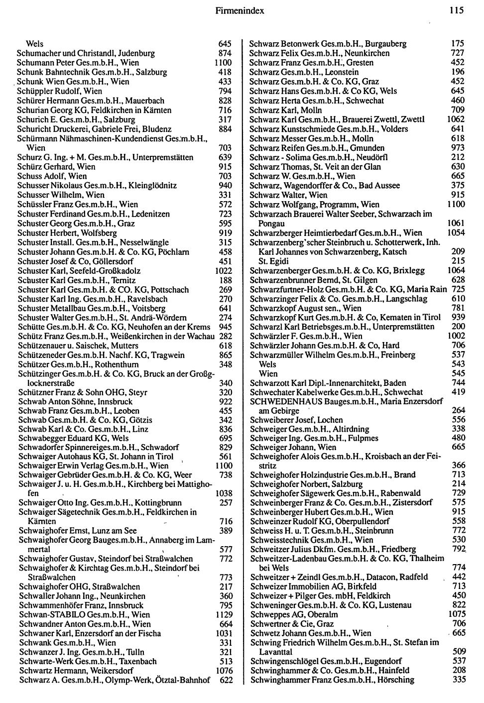 Inhaltsverzeichnis Compass 1992 - Seite 271