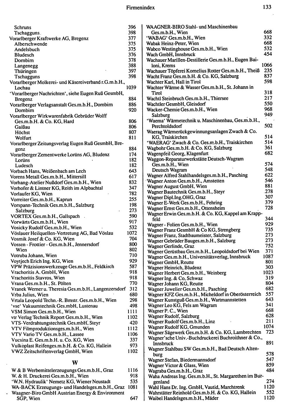 Inhaltsverzeichnis Compass 1992 - Seite 289