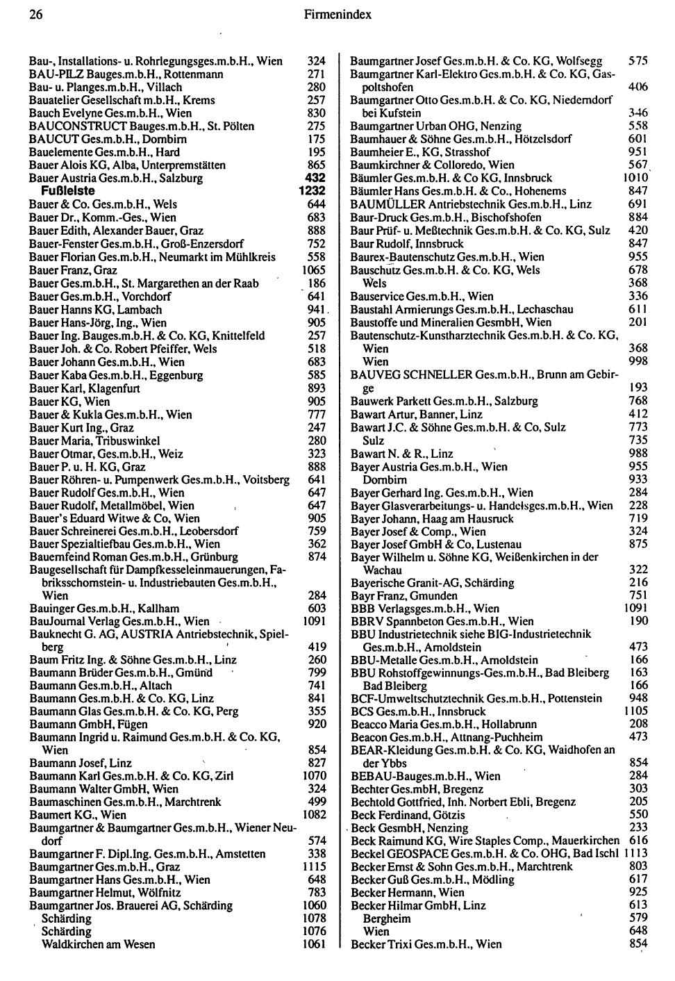 Inhaltsverzeichnis Compass 1992 - Seite 182