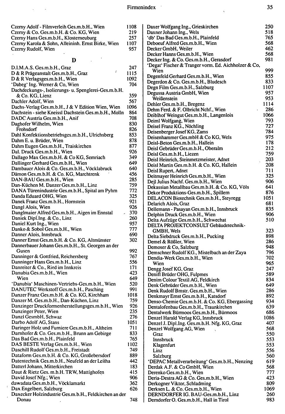 Inhaltsverzeichnis Compass 1992 - Page 191