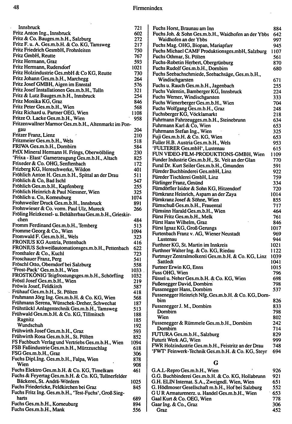 Inhaltsverzeichnis Compass 1992 - Seite 204