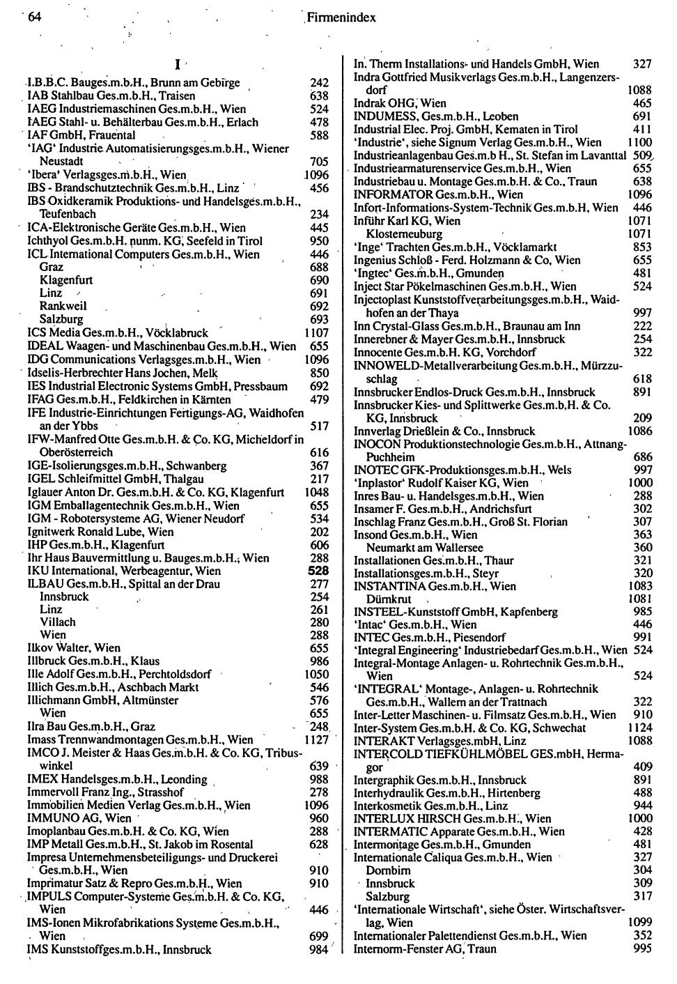 Inhaltsverzeichnis Compass 1992 - Seite 220