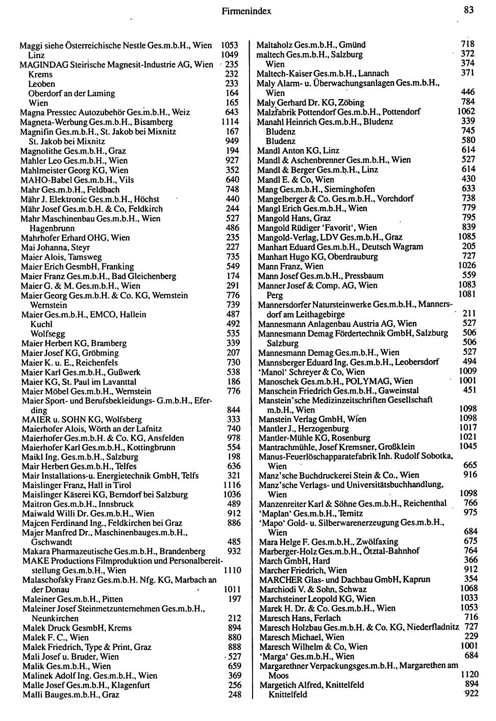 Inhaltsverzeichnis Compass 1992 - Seite 239