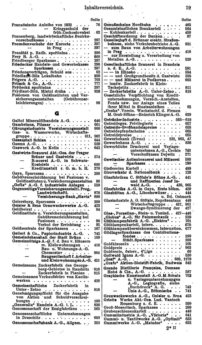 Compass. Finanzielles Jahrbuch 1942: Böhmen und Mähren, Slowakei. - Seite 25