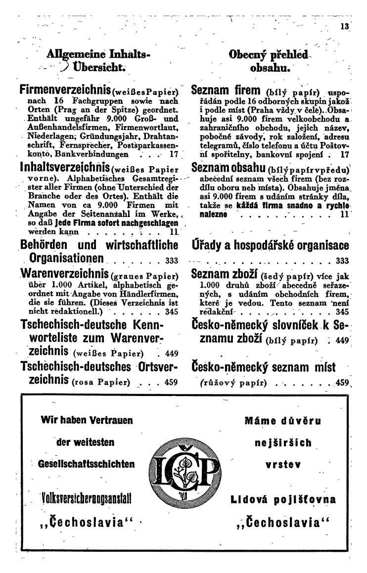 Handels-Compass 1943: Böhmen und Mähren. - Seite 11