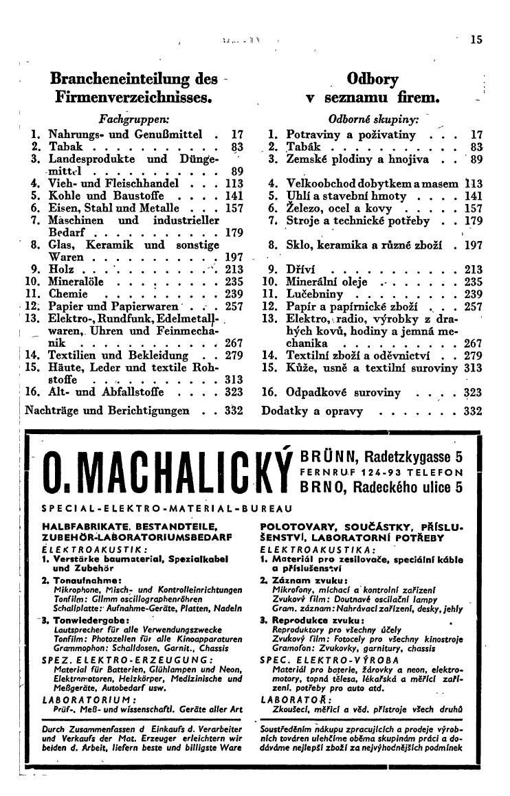 Handels-Compass 1943: Böhmen und Mähren. - Seite 13